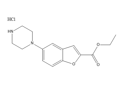 5-(1-哌嗪基)-2-苯并呋喃羧酸乙酯盐酸盐